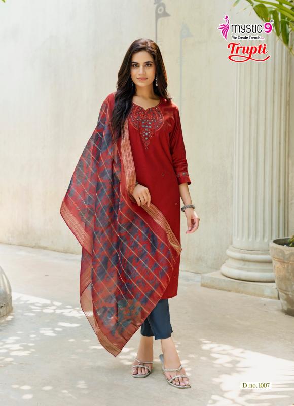 Mystic9 trupti vol 1 straight kurtis wholesale